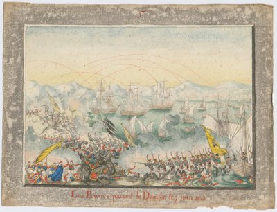 Os russos atravessaram o Danúbio em 1828, 1829 de Unbekannt