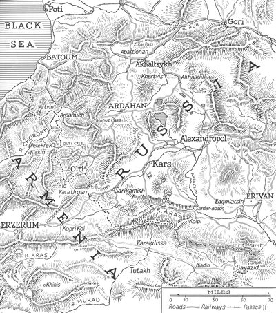 As fronteiras russo-turcas, 1915 de Unbekannt