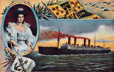A princesa coroa SS Cecilie, c1910. de Unbekannt