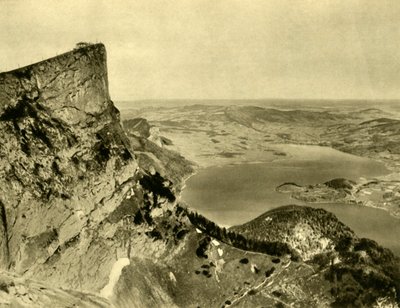 O Schafberg e o Mondsee, Alta Áustria, c1935. de Unbekannt