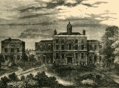 O hospital da varíola, Kings Cross, em 1800, c1876. de Unbekannt