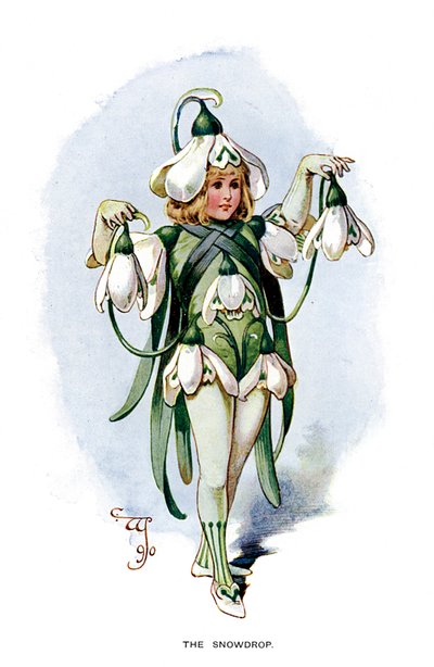 O floco de neve, 1899 de Unbekannt