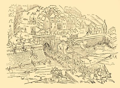 Os espanhóis capturam Antuérpia em sua longa luta com os holandeses, 1576, c1930. de Unbekannt