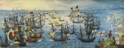 A Armada Espanhola na costa sul da Inglaterra, 1588 de Unbekannt
