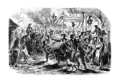 Os motins do selo de Nova York, c1765, 1872 de Unbekannt