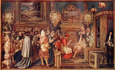 O rei do sol Louis XIV, da França, com sua corte brilhante, 1664, c1930. de Unbekannt