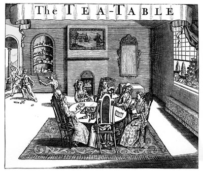A mesa de chá, século XVIII de Unbekannt