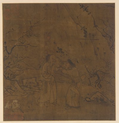 A separação chorosa de Su Wu e Li Ling, dinastia Ming, 1368-1644. de Unbekannt