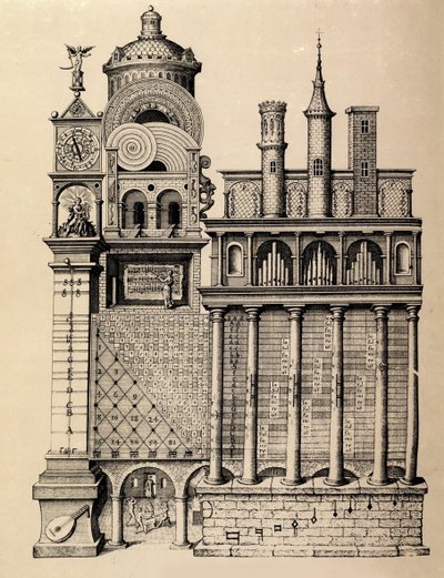 O Templo da Música de Robert Fludd, 1617 de Unbekannt