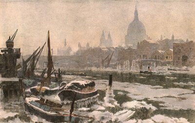 O Tamisa: um inverno severo, c1900. de Unbekannt
