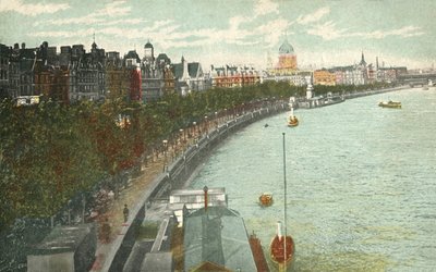 The Thames Embankment, Londres, c1915. de Unbekannt