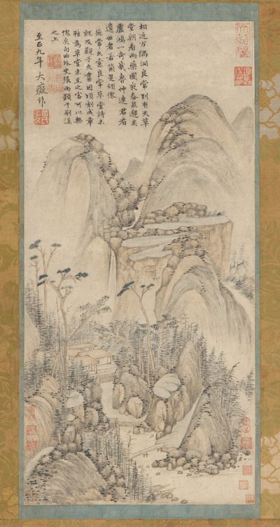 A cabana de palha em Liangchang, século XVII-XVIII. de Unbekannt