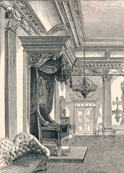 Sala do Trono Castelo de Dublin, 1896 de Unbekannt