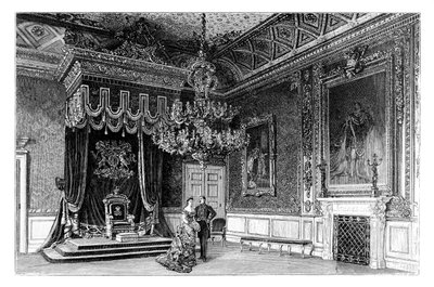 A sala do trono, Palácio de St Jamess, Londres, c1888 de Unbekannt