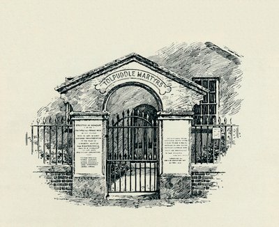 O Memorial Tolpuddle na Capela Metodista de Tolpuddle, 1934 de Unbekannt