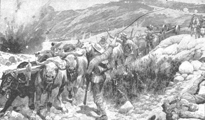 A Guerra do Transvaal, 1899-1901: Os Bluejackets Saving a Gun, 1901. de Unbekannt