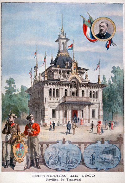 O pavilhão do Transvaal na Exposição Universal de 1900, Paris, 1900 de Unbekannt