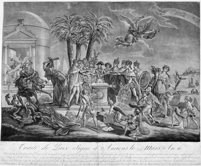 O Tratado de Amiens, 25 de março de 1802, século XIX de Unbekannt