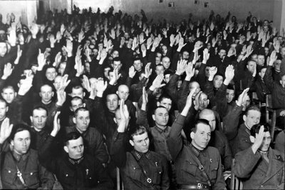 O Julgamento do Vinte e Um, Moscou, URSS, 1938. de Unbekannt