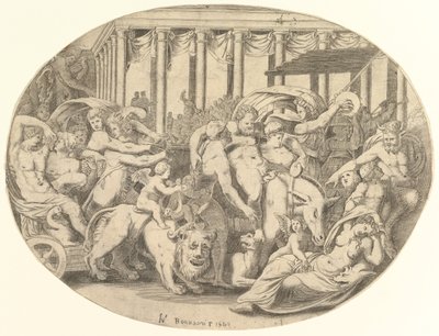 O triunfo de Baco, século XVI. de Unbekannt