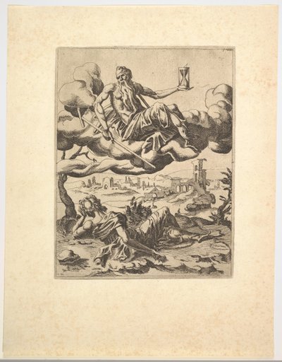 O triunfo do tempo from Os triunfos de Petrarca, ca. 1548-49. de Unbekannt