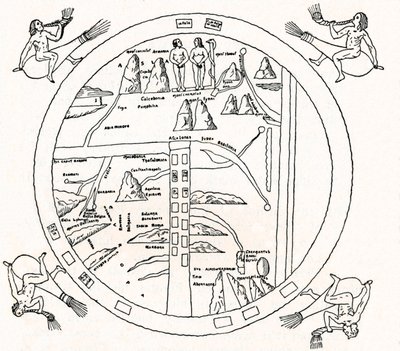 O mapa de Turim, século VIII, 1912 de Unbekannt