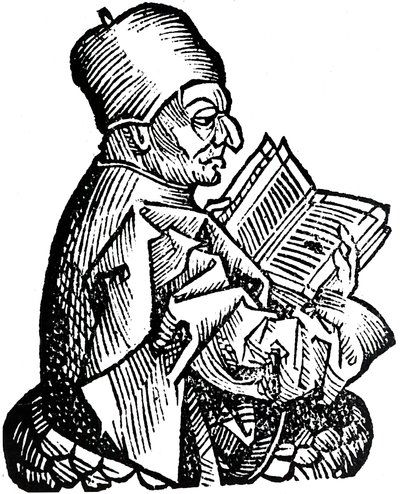 O Venerável Bede c673-735, teólogo anglo-saxão, estudioso e historiador, 1493 de Unbekannt