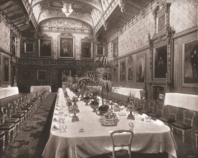 A Câmara de Waterloo, Castelo de Windsor, Berkshire, 1894. de Unbekannt