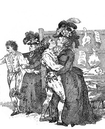 A eleição de Westminster, década de 1780, c1920 de Unbekannt