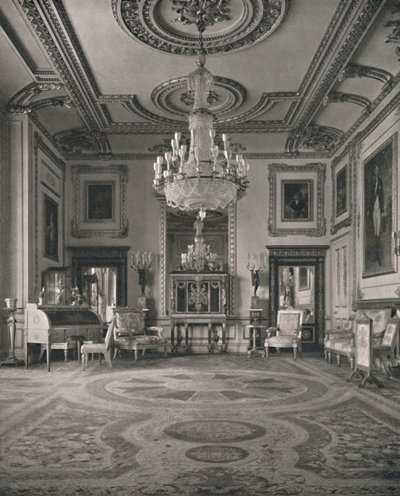 A sala de estar branca, Castelo de Windsor, 1927 de Unbekannt
