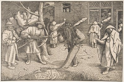 O homem selvagem ou o baile de máscaras de Orson e Valentim, 1566. de Unbekannt