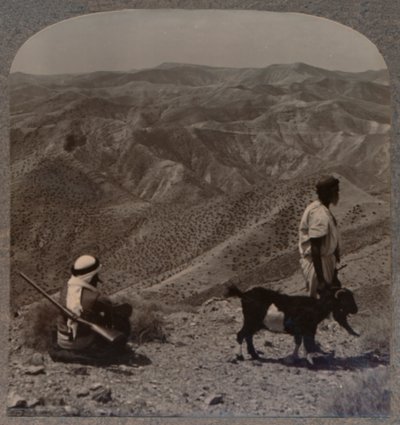 O deserto da Judéia e o lugar do bode expiatório, c1900 de Unbekannt