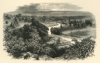 O Wye, do castelo de Goodrich, c1890. de Unbekannt