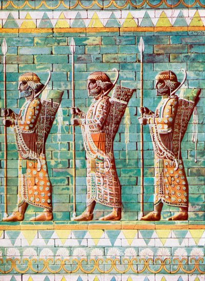 Os arqueiros de Kiing Darius, Susa, Irã, 1933-1934 de Unbekannt