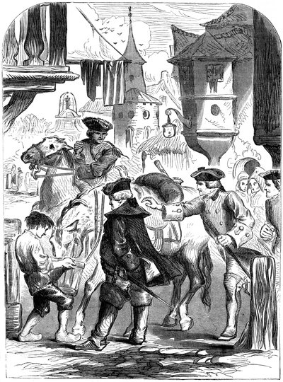 A prisão de Charles Belleisle em Elbingerode, Alemanha, 1744 século XIX de Unbekannt