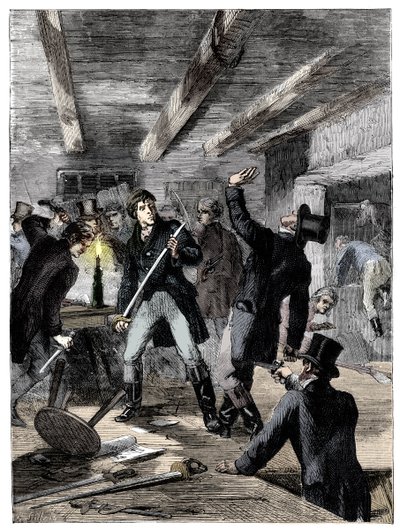 A prisão dos conspiradores da Rua Cato, 1820 c1895 de Unbekannt