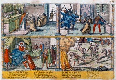 O assassinato de Henrique III da França, 1589 de Unbekannt