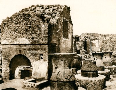 A padaria e o moinho, Pompéia, Itália, c1900s de Unbekannt