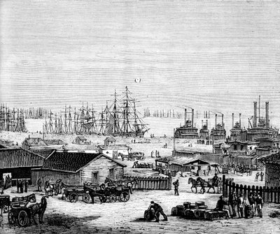 As margens do Mississippi, c1860s c1880 de Unbekannt