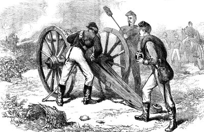 A batalha de Chancellorsville, Virgínia, Guerra Civil Americana, 1863 c1880 de Unbekannt