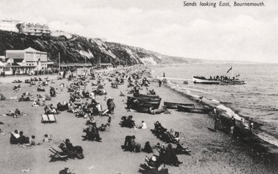 A praia de Bournemouth, Dorset, c1920s de Unbekannt