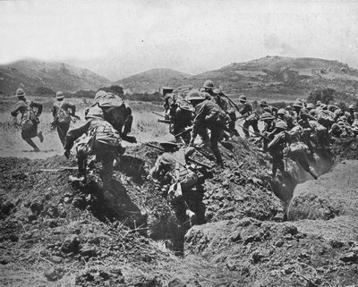 O início de um avanço nas posições turcas, 1915 de Unbekannt