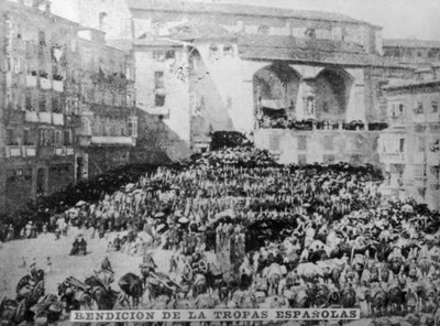 A bênção das tropas espanholas, 1890, 1920 de Unbekannt