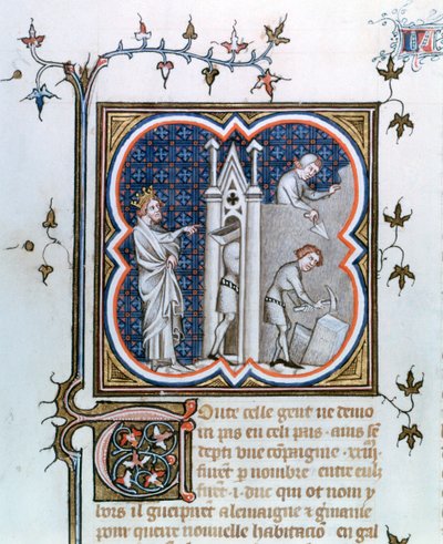 O edifício de Paris, 1375-1380 de Unbekannt