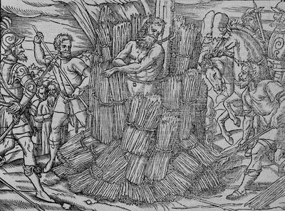 A queima do maister Hierome of Prage, c1563. de Unbekannt