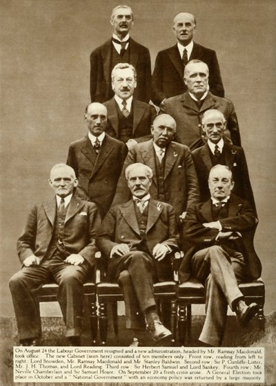 O gabinete de Ramsay MacDonald, 1931, 1935. de Unbekannt