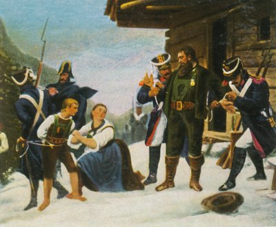 A captura de Andreas Hofer, 1809, 1936. de Unbekannt