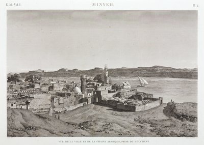 A cidade de Al Minya e o rio Nilo, Egipto de Unbekannt