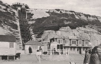 O elevador do penhasco em Bournemouth, Dorset, início do século XX de Unbekannt