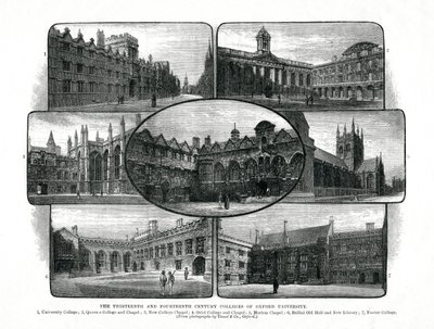 As faculdades da Universidade de Oxford, 1895 de Unbekannt
